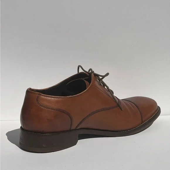 Cole Haan Men's Lenox Hill Cap Oxford Brown Size 7.5MLace Up Dress Shoes